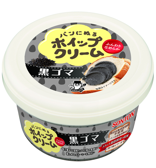 黒ゴマ パンにぬるホイップクリーム 商品一覧 ソントン株式会社 黒ゴマ パンにぬるホイップクリーム 商品一覧 ソントン株式会社