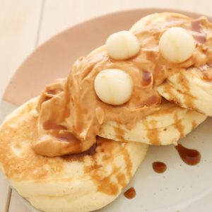 きなこピーナッツの和風パンケーキ